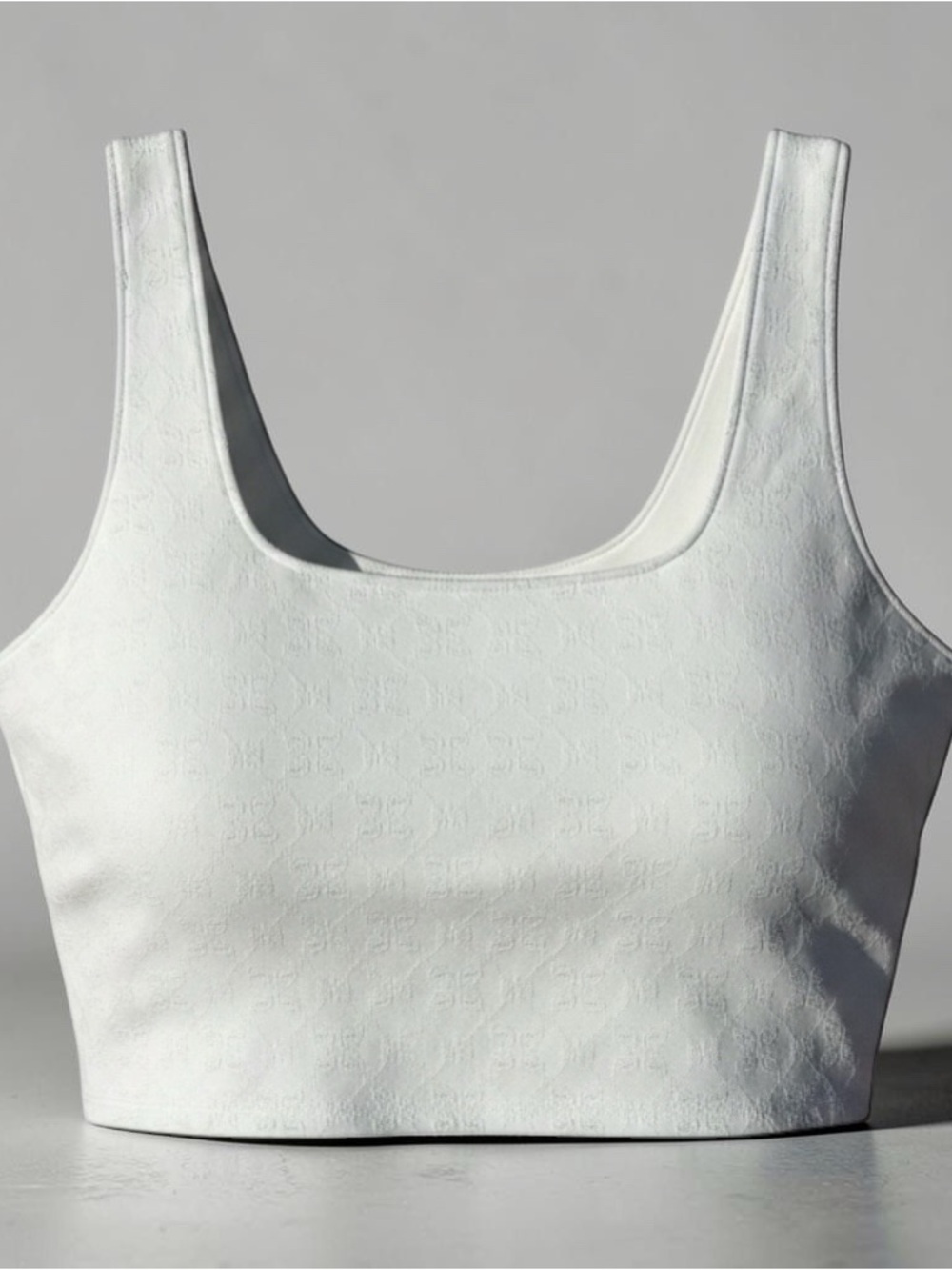 Shabby Chic White Cropped Tank Top